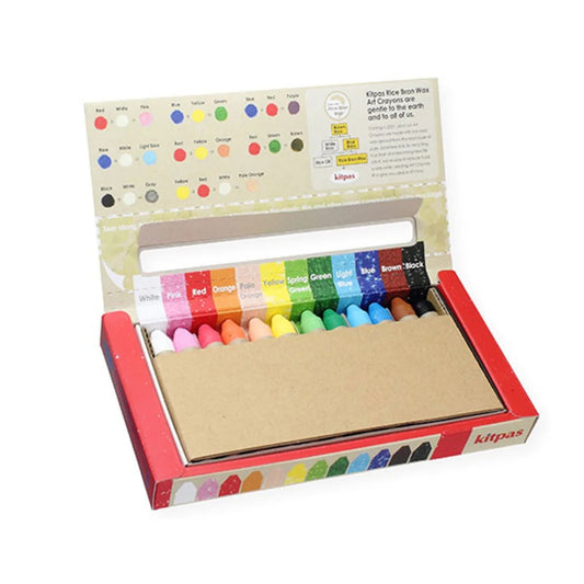Rice Bran Wax Art Crayons 12 Colors