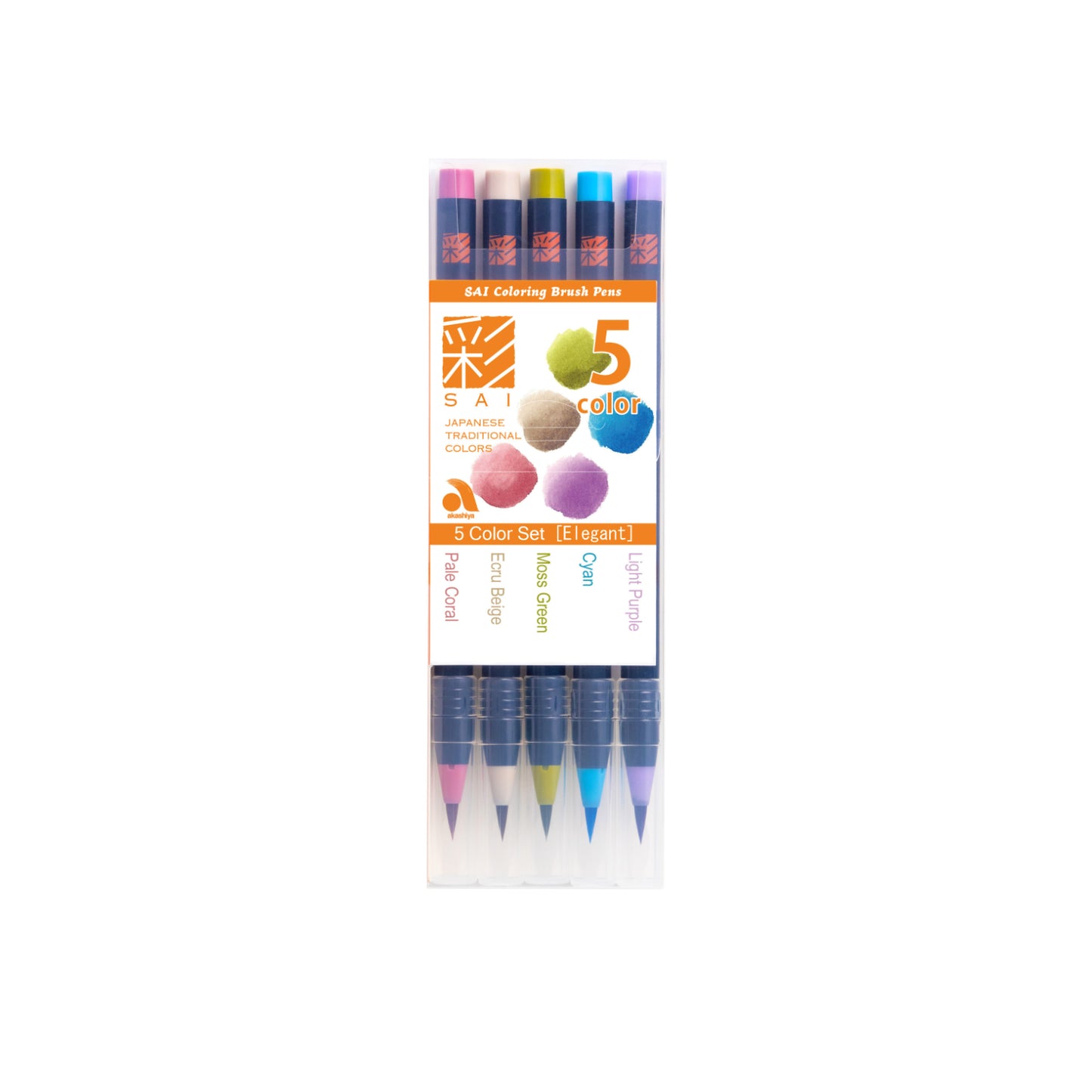 Akashiya  brush pens XCA200/5V